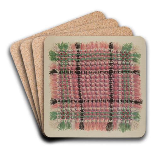 Mat by Eva Wilson Art Drink Coaster set