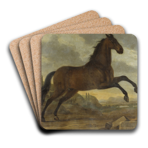 Karl XI's livhst Sultan by David Klcker Ehrenstrahl Art Drink Coaster set