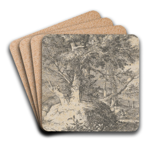 Wooded Landscape by John Crome Art Drink Coaster set