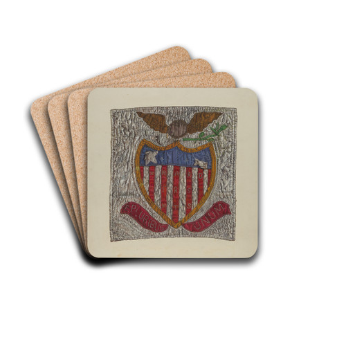 Block from Friendship Quilt by Florence Truelson Drink Coasters - set of 4