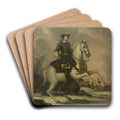 Charles XI (1665-97), King of Sweden by David Klcker Ehrenstrahl Art Drink Coaster set