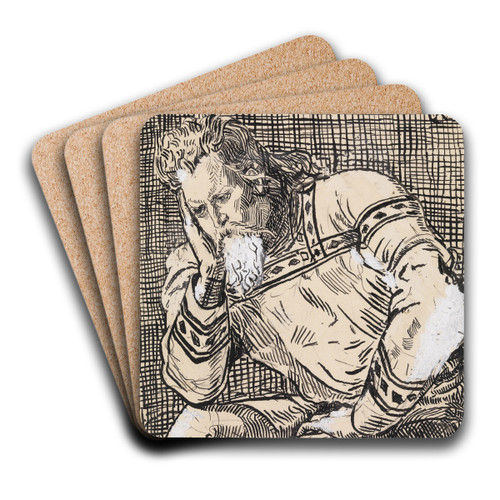 Hkon jarl by Christian Krohg Art Drink Coaster set