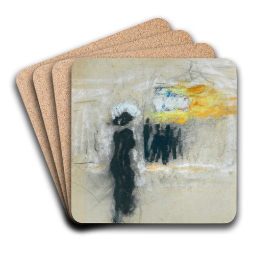 L'lgante Au Moulin Rouge by douard Vuillard Art Drink Coaster set