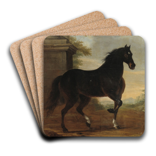 Karl XIs livhst Tott by David Klcker Ehrenstrahl Art Drink Coaster set