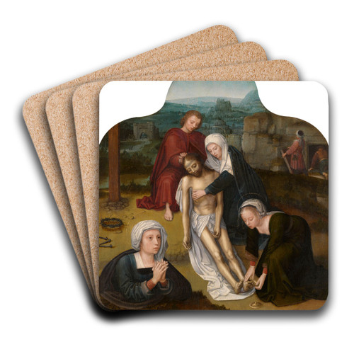 The Lamentation over the Dead Christ by Adriaen Isenbrandt Art Drink Coaster set The Lamentation over the Dead Christ by Adriaen Isenbrandt Art Drink Coaster set