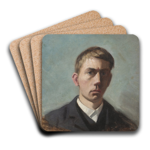 Self-portrait by Eugne Jansson Art Drink Coaster set