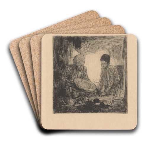Koperslager in Constantinopel by Marius Bauer Art Drink Coaster set