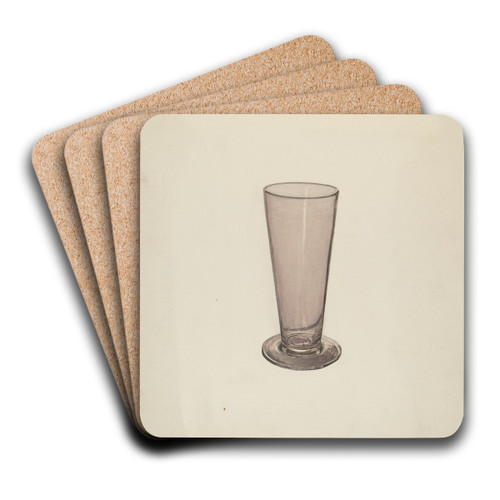 Ale Schooner by Alice Cosgrove Art Drink Coaster set