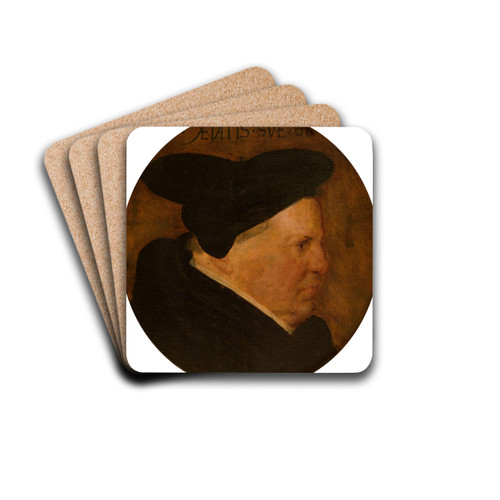 Frans Sonnius, Bishop of Antwerp by Frans Pourbus The Elder Drink Coasters - set of 4 Frans Sonnius, Bishop of Antwerp by Frans Pourbus The Elder Drink Coasters - set of 4