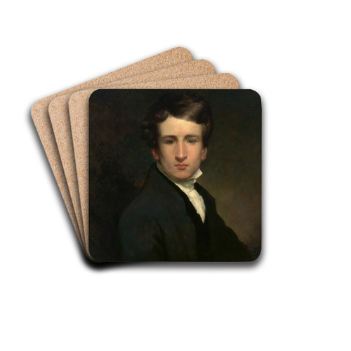 Self-Portrait by William Page Drink Coasters - set of 4 Self-Portrait by William Page Drink Coasters - set of 4