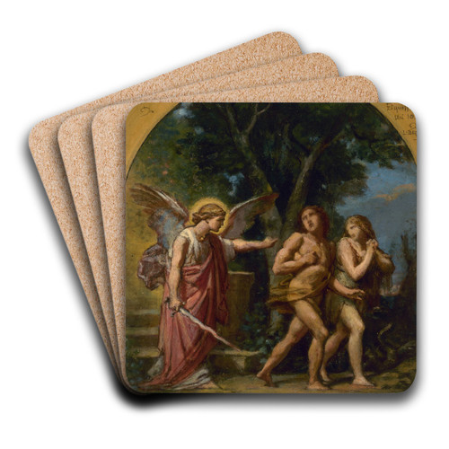 Le pch originel by Jean-Louis Bezard Art Drink Coaster set