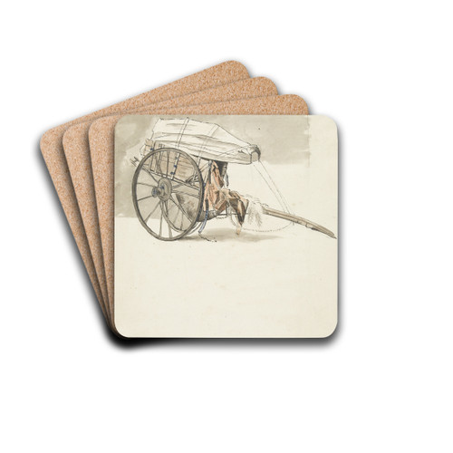 Huifkar by Pieter Bartholomeusz. Barbiers Drink Coasters - set of 4