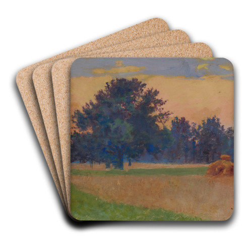 Three Moments  Triptych (Evening) by Ambroy Sabatowski Art Drink Coaster set