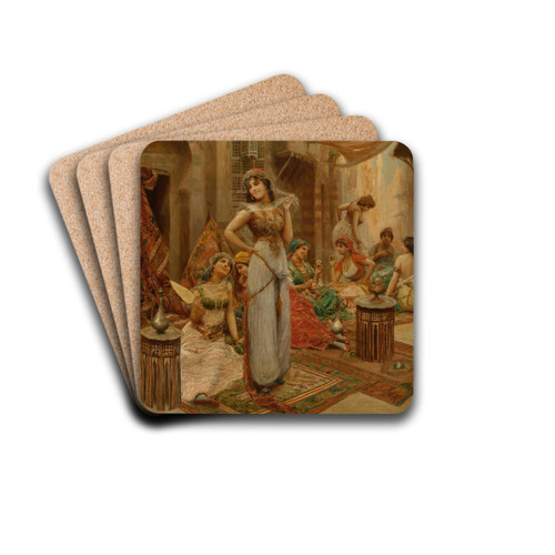 Harem Beauties at Market by Fabio Fabbi Drink Coasters - set of 4 Harem Beauties at Market by Fabio Fabbi Drink Coasters - set of 4