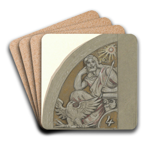 Study forJupiter by Elihu Vedder Art Drink Coaster set