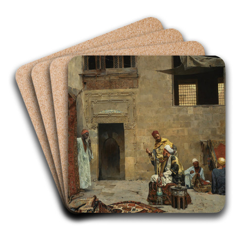 The Carpet Merchants by Charles Wilda Art Drink Coaster set