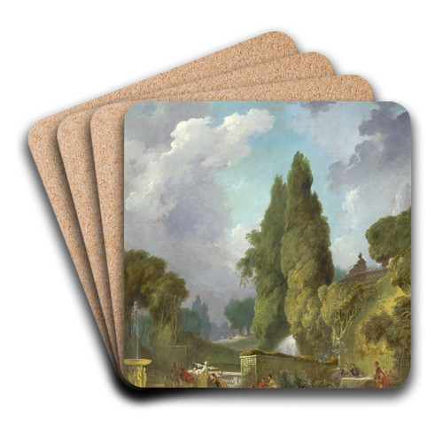 Blindman's Buff by Jean-Honor Fragonard Art Drink Coaster set