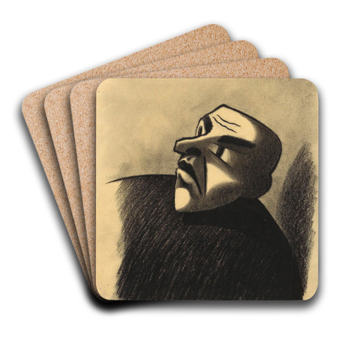 Der Friedensrichter by Karl Wiener Art Drink Coaster set