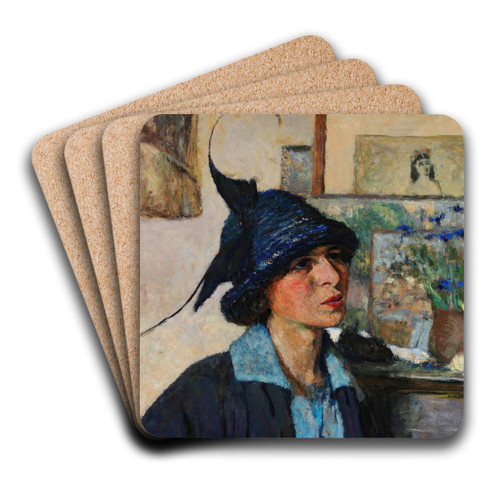 Madeleine Rodrigues by douard Vuillard Art Drink Coaster set