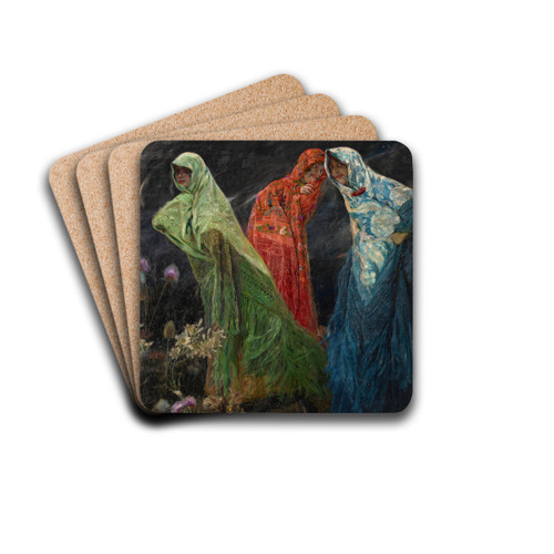 The Andalusian Fates by Jos Villegas Cordero Drink Coasters - set of 4