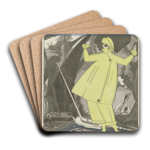 Gazette du Bon Ton. Art  Modes & Frivolits; Artists by Jos Zinoview Art Drink Coaster set