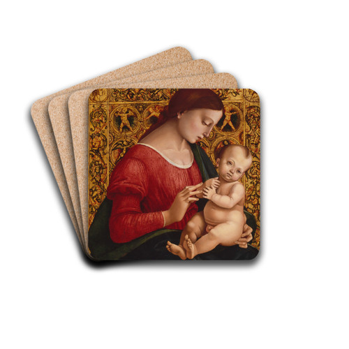 Madonna and Child by Luca Signorelli Drink Coasters - set of 4