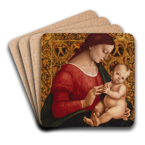 Madonna and Child by Luca Signorelli Art Drink Coaster set