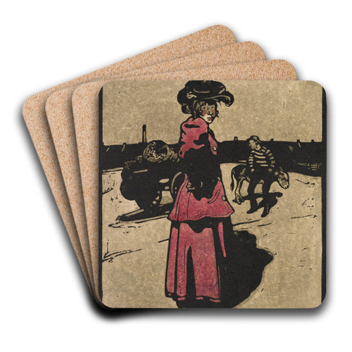 Coster by William Nicholson Art Drink Coaster set Coster by William Nicholson Art Drink Coaster set