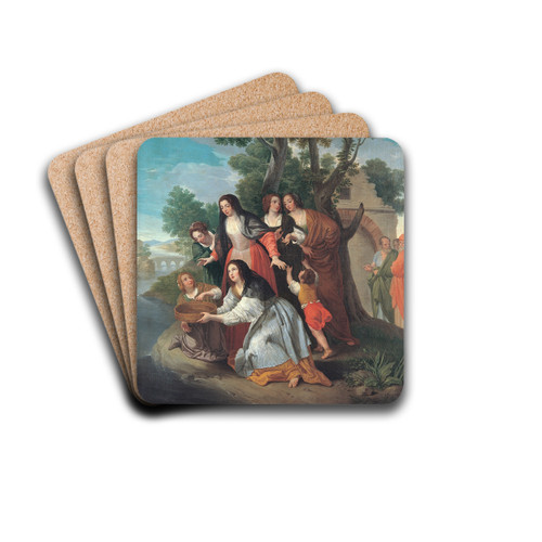 The Vestal Tuccia by Domenico Corvi Drink Coasters - set of 4