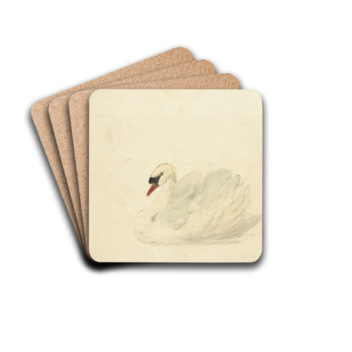 Knobbelzwaan by Aert Schouman Drink Coasters - set of 4