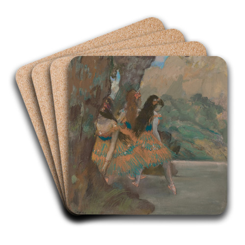 Ballet Dancers by Edgar Degas Art Drink Coaster set