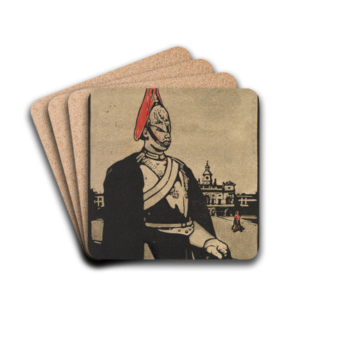 Guardsman by William Nicholson Drink Coasters - set of 4