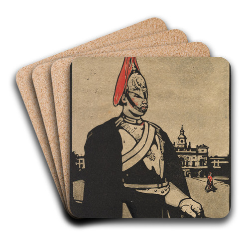 Guardsman by William Nicholson Art Drink Coaster set