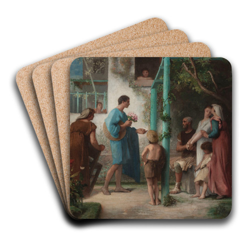 La demande by mile Lvy Art Drink Coaster set