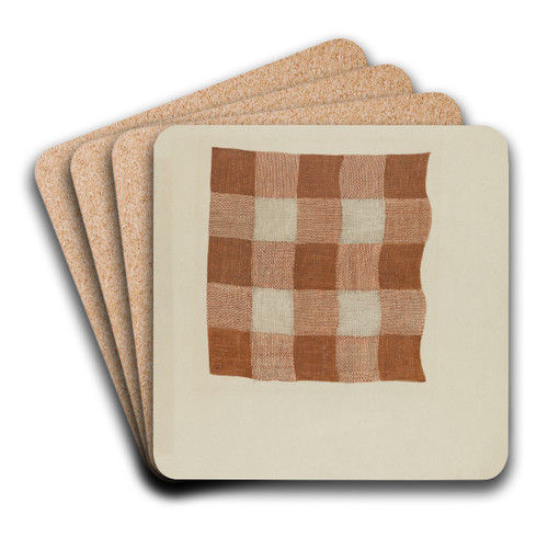 Shaker Linen by George Constantine Art Drink Coaster set