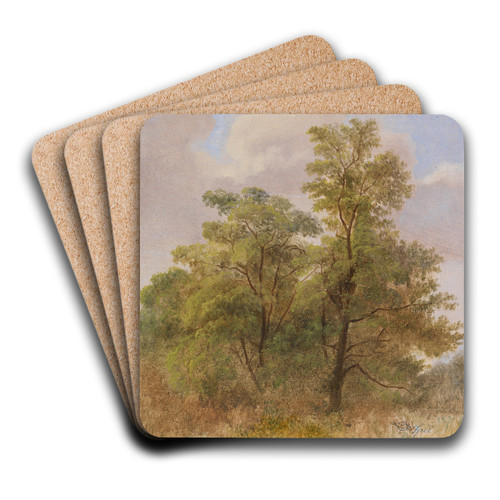 Baumstudie by Carl Spitzweg Art Drink Coaster set