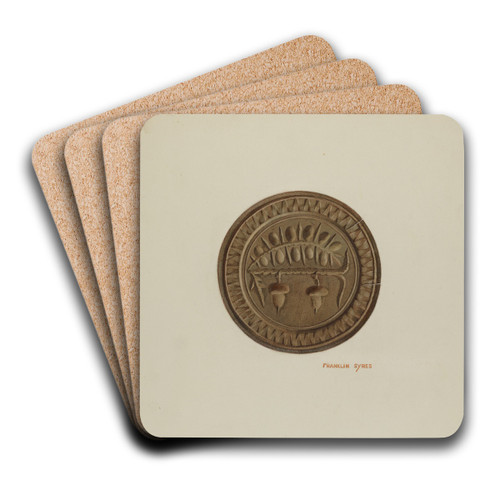 Pa. German Butter Mold by Franklyn Syres Art Drink Coaster set