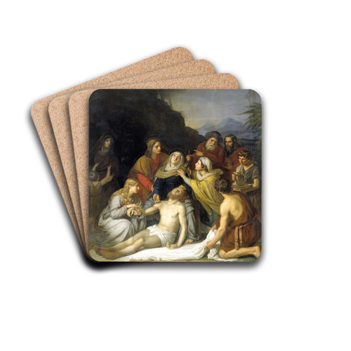 The Entombment by Cornelis Kruseman Drink Coasters - set of 4