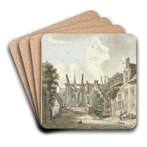 Gezicht te Alphen aan de Rijn by Jan de Beijer Art Drink Coaster set