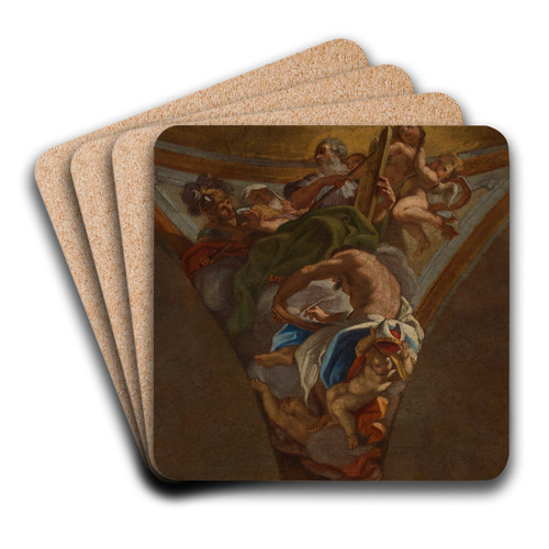 The Lawgivers and Leaders of Israel by Giovanni Battista Gaulli Art Drink Coaster set