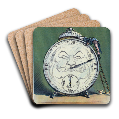 The false alarm by Udo Keppler Art Drink Coaster set