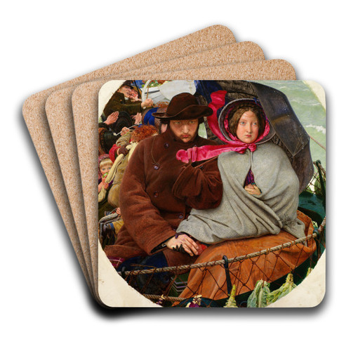 The Last of England by Ford Madox Brown Art Drink Coaster set