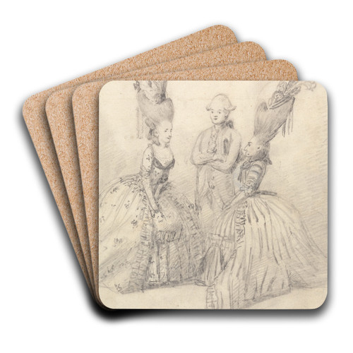 The Introduction by Nathaniel Dance Holland Art Drink Coaster set