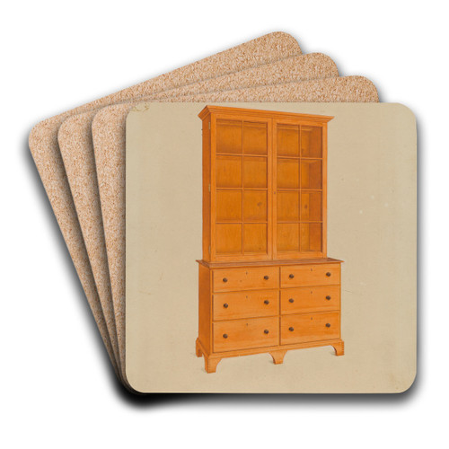 Shaker Cabinet by John W. Kelleher Art Drink Coaster set Shaker Cabinet by John W. Kelleher Art Drink Coaster set
