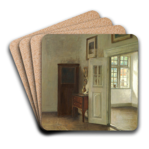 Interir med ben dr by Carl Holse Art Drink Coaster set