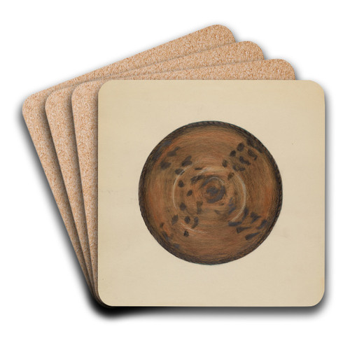 Pie Plate by Meyer Goldbaum Art Drink Coaster set