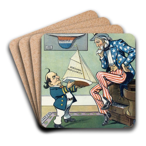 The same old model by Louis Glackens Art Drink Coaster set The same old model by Louis Glackens Art Drink Coaster set