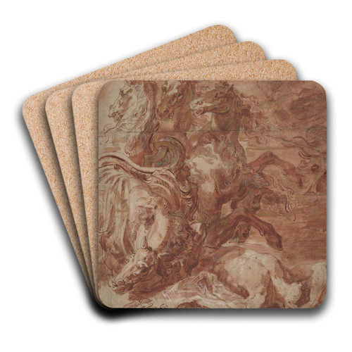 Hippolytus by Abraham Bloemaert Art Drink Coaster set
