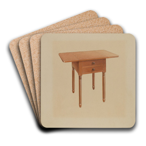 Shaker Table by Alfred H. Smith Art Drink Coaster set Shaker Table by Alfred H. Smith Art Drink Coaster set