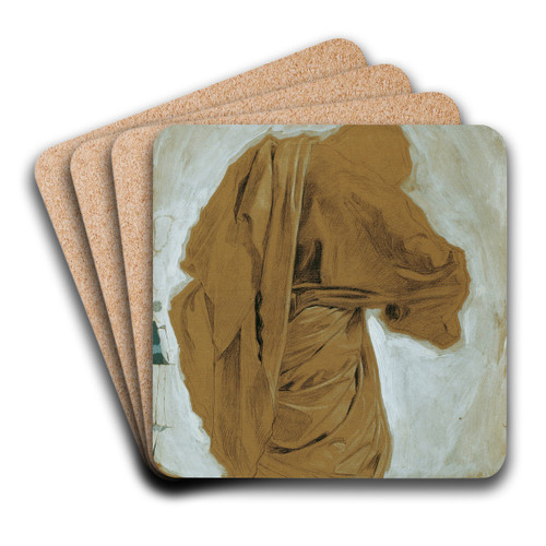 Kniender Mann by Josef Wawra Art Drink Coaster set